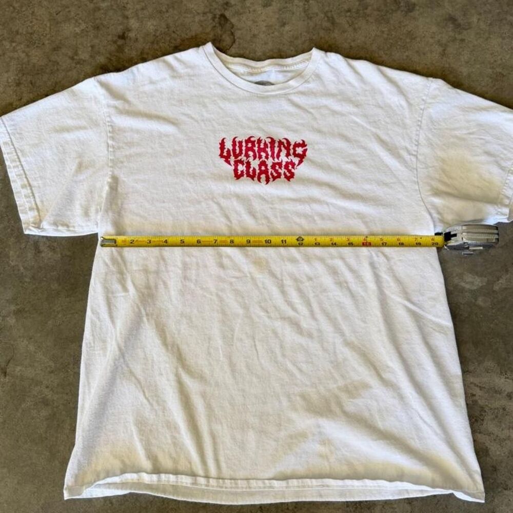 Lurking-class-by-sketchy-tank Men's White and Cream T-shirt
